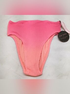 Victoria's Secret Pink Ombre Textured High-Cut Bikini Bottom